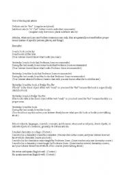 English Worksheet: use of article