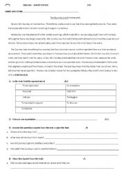 English Worksheet: test harry potter