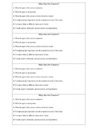 English worksheet: why do we use passive