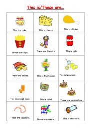 English worksheet: This is/These are...