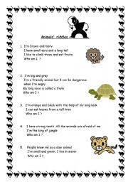 animals riddles