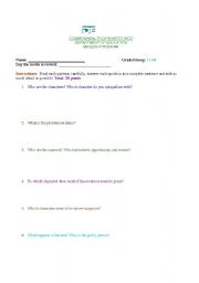 English worksheet: Questions for a movie