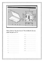 English Worksheet: COMPUTER STRUCTURE