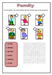 family worksheet