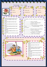 English Worksheet: There to be