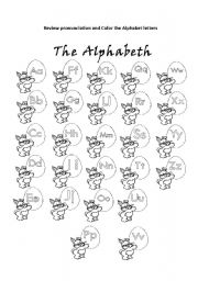 English Worksheet: The Alphabet