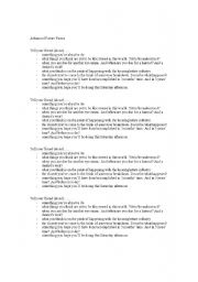 English Worksheet: Advanced Future Forms Speaking Practice Questions