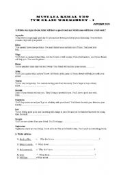 English Worksheet: 7th grade worksheet about horoscopes