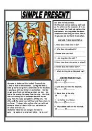 English Worksheet: SIMPLE PRESENT