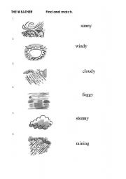 English Worksheet: The weather