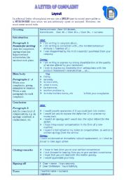 English Worksheet: Letter of complaint