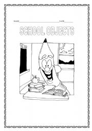 English Worksheet: SCHOOL OBJECTS