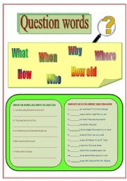 Question words. Asking questions