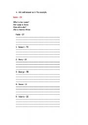English Worksheet: Verb to be activities