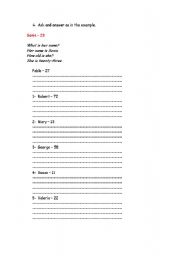 English worksheet: Verb to be activities