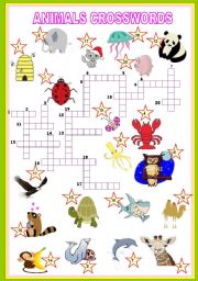 animals crosswords