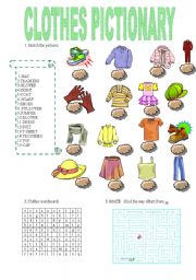 English Worksheet: CLOTHES