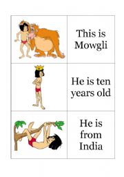 English Worksheet: This is Mowgli