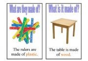 English Worksheet: What is it / are they made of? - Part A