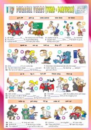 Phrasal Verbs (Seventh series). Exercises (Part 2/3). Key included!!! 