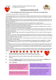 English Worksheet: Valentine rip-off