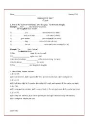 English worksheet: Summative test