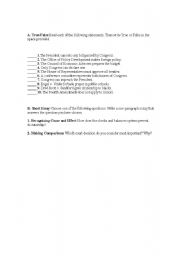 English worksheet: Presidential Quiz