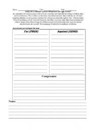 English Worksheet: Civics debate: Convicted felons and voting