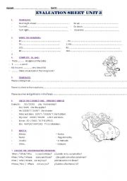 English worksheet: Review: Numbers, to be, present simple, adverbs, interrogative pronouns