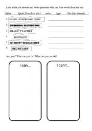 English Worksheet: QUESTIONS WITH MODAL VERB 