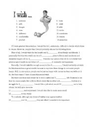 English Worksheet: I wish...