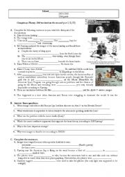 English Worksheet: Conspiracy theory - moon landing + Key