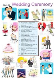 English Worksheet: Wedding Ceremony