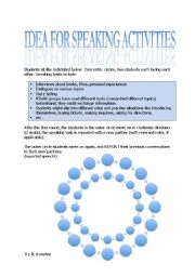 English Worksheet: Concentric Circles