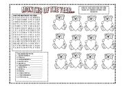 English Worksheet: MONTHS OF THE YEAR 3 activities