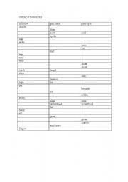 English Worksheet: Irregular verbs test