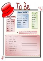 English Worksheet: To Be