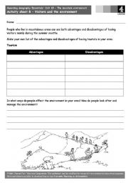 English worksheet: mountain 