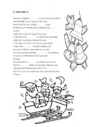 English worksheet: JINGLE BELLS 