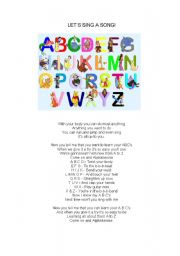 English worksheet: The alphabet - fill in the gaps