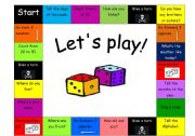 English Worksheet: General revision boardgame