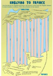 English Worksheet: England to France