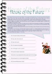English Worksheet: House of the future