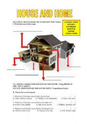 English Worksheet: HOUSE AND HOME!