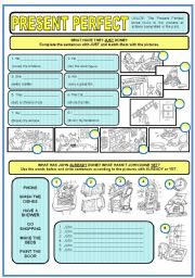 English Worksheet: PRESENT PERFECT WITH SIGNAL WORDS (JUST, ALREADY, YET)