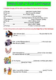 Simple Past  X Past Continuous Part 2