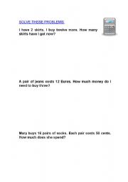 English Worksheet: maths