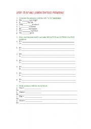 English worksheet: VERB TO BE AND DEMONSTRATIVE PRONOUNS