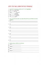 English Worksheet: VERB TO BE AND DEMONSTRATIVE PRONOUNS