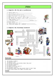 English Worksheet: JOBS